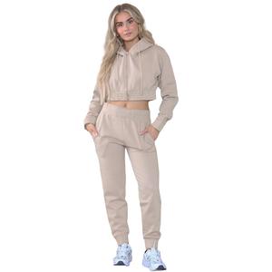 Conjunto Deportivo de Dos Piezas para Mujer, Invierno, Estilo Vintage, Bloques de Color, Tallas Grandes, Chaqueta con Cremallera y Pantalones - Product Image 5