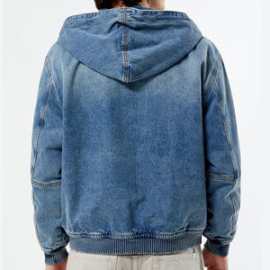 Veste en jean d'hiver pour homme - 100% coton, coupe flexible, résistante au vent et au temps, style intemporel - Product Image 3