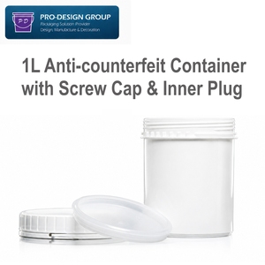 Seau en plastique PP à large ouverture de 1 L avec couvercle pour le stockage de l'encre électronique, de la pâte argentée et des produits chimiques, conteneur d'emballage - Product Image 2