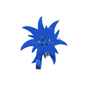 Maceta redonda de hierro con hermoso diseño y acabado de color naranja para maceta redonda de metal para jardín - Product Image 3