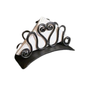 Minimalist Geometric Iron <b>Paper</b> Napkin Stand Custom <b>Black</b> Wire <b>Tissue</b> Holder Elegant Table Decorative Napkin Rack for Hotel Cafe - Product Image 6