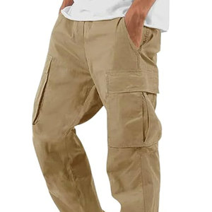 Pantalon baggy de style urbain pour hommes en tissu doux, pantalon cargo baggy confortable pour hommes avec un style streetwear décontracté - Product Image 2