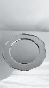 Wedding <b>Cake</b> <b>Stand</b> Brass Display Cheesecake Holder Silver - Product Image 5