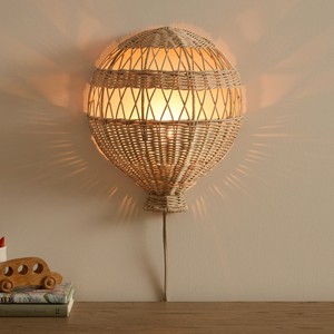 Eco Friendly Wholesale Bulk Woven Rattan Lampshade Hanging <b>Light</b> Kids Room Decor Handmade For Kids Room Decor Supplier Lighting - Product Image 1