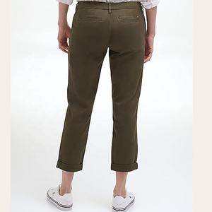 Verde Oliva 2024 nueva tendencia color y tamaño personalizado mujeres Golf chino pantalones secado rápido transpirable Casual Chino Slim Fit traje pantalón - Product Image 5