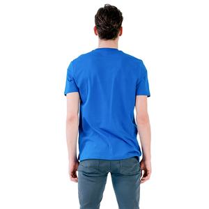 เสื้อยืดผู้ชายสีน้ำเงินคลาสสิก ผ้าฝ้ายเนื้อนุ่ม สวมใส่สบาย มีกระเป๋าหน้า เหมาะสำหรับใส่ลำลองในชีวิตประจำวัน - Product Image 2