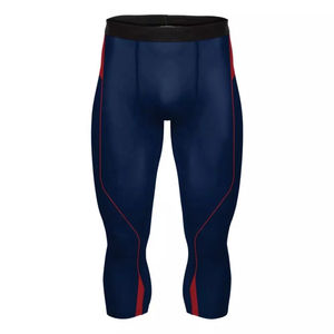 Pantalones de compresión ajustables para hombre al por mayor, con bolsillos, de secado rápido, leggings transpirables para gimnasio, entrenamiento, fitness y running. - Product Image 1
