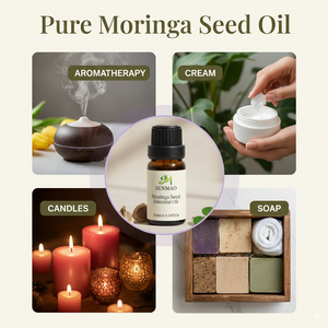 High Quality Pure Natural <b>Moisturizing</b> Cold Pressed Moringa Essential Oil for Skin Care Cream Lotion Hair Care <b>Shampoo</b> Massage - Product Image 3