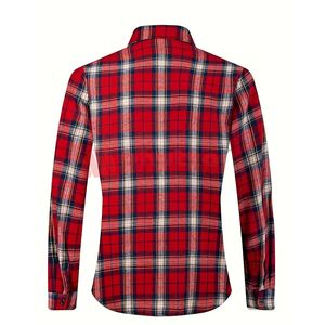 เสื้อเชิ้ตผ้าแฟลนเนลสำหรับขี่มอเตอร์ไซค์บุรุษ  เสื้อป้องกันการกระแทกสำหรับขี่มอเตอร์ไซค์  เสื้อเชิ้ตแขนยาวผ้าแฟลนเนลเนื้อนุ่ม - Product Image 2