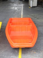 Bateau KEMAN 2,6 m en PE compatible avec moteur hors-bord à essence, pour la pêche, le sauvetage et la patrouille