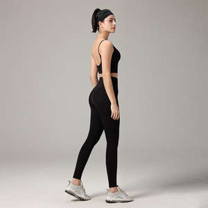 Pantalones de yoga de tela súper suave para mujer, leggings de fitness con control de abdomen, leggings de cintura alta transpirables para gimnasio - Product Image 6