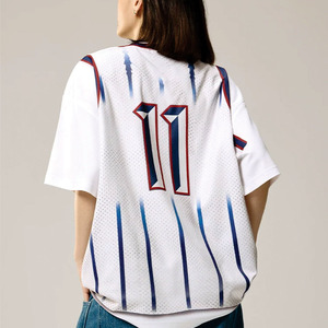 Jersey de Fútbol Americano de Malla Oversize para Mujer, Diseño Gráfico por Sublimación, Estilo de Equipo, Poliéster, OEM ODM, Pedido al por Mayor, EE. UU., Tendencia 2026 - Product Image 6