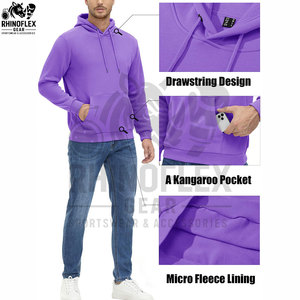 Oem High Quality Pullover Hoodies For <b>Men</b> Women Custom Logo Printed Breathable Long Sleeves Casual Plain Dyed Winter Hooded - Product Image 5