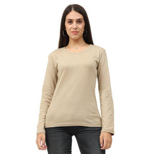 Women's Summer Sportswear High Quality Cotton Slim Fit Crew Neck T-Shirts-Quick Dry Breathable Customizable Colors & Sizes - Product Image 1