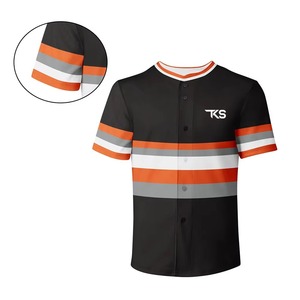 Nuevo Diseño de Ropa Deportiva, Jersey de Béisbol con Nombre Personalizado Impreso, Tela 100% Poliéster, Jersey de Béisbol al Mejor Precio - Product Image 6