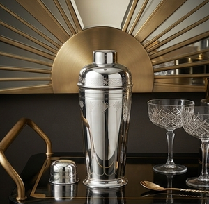 Utensilios de Bar Premium, Coctelera de Acero Inoxidable Hecha a Mano con Acabado Brillante, Coctelera de Latón para Hotel y Bar, para Alcohol y Vino - Product Image 1
