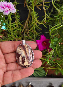 Vente en gros de qualité supérieure Feng Shui amour noix de coco jaspe pendentif collier nouveau produit bijoux de mode cristaux pierres précieuses naturelles - Product Image 5