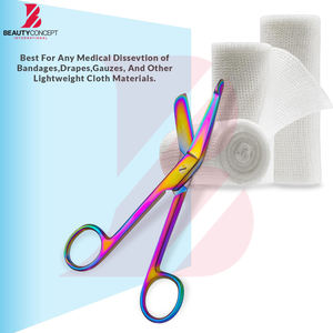 Ciseaux à pansements manuels multicolores en acier inoxydable, ciseaux médicaux pour traumatismes, ciseaux EMT, premiers secours, chirurgie, infirmière, équipement d'hôpital et de clinique - Product Image 6