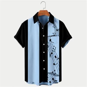 <b>Men's</b> Summer Printed <b>Beach</b> Hawaiian <b>Shirt</b> Single Breasted Casual Short Sleeve Breathable Resort Wear - Product Image 5