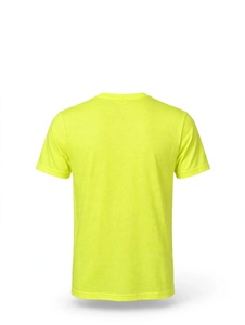 T-shirt graphique personnalisé jaune fluo, style vintage vieilli, imprimé Toxic, coupe ajustée, en coton jersey respirant, manches courtes - Product Image 3