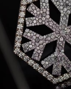 VVS Moissanite Custom Snowflake Pendant Iced Out 925 Silver Pendant Pass Diamond <b>Tester</b> Winter Holiday Pendant Luxury Pendant - Product Image 3