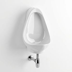 Urinoir mural en céramique Dove, sanitaires modernes, sans eau, facile à nettoyer, garantie 5 ans, usage commercial et hospitalier, salle de bain masculine - Product Image 1