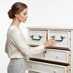Ceramic Bird Drawer Pull <b>Rustic</b> Design Novelty Shape Furniture Handle Home Office Decor Durable - Product Image 4