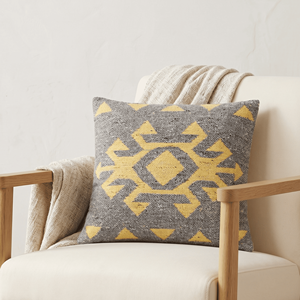 Geometric Kilim Pillow Cover 45x45 Decorative Lightweight Kilim Designer Handwoven <b>Sofa</b> Chair <b>Bed</b> Cushion Cover Made in India - Product Image 2