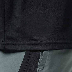 T-shirt de sport noir personnalisé pour homme |   Haut de sport en polyester tricoté, séchage rapide, pour entraînement athlétique |   Vente en gros - Product Image 4