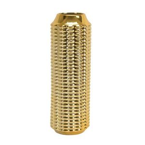 Handmade Embossed gold Aluminium floor <b>vase</b> Contemporary Decorative for Home Villa Hotel - Product Image 1