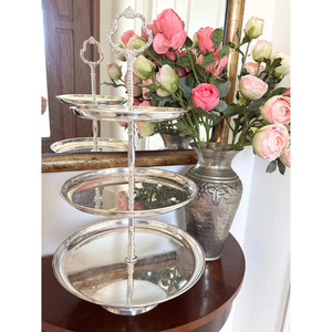 <b>Cake</b> Stand <b>Decorative</b> Party Dry Items <b>Decoration</b> Best Selling <b>Cake</b> Stand Aluminum Metal Base Silver Color Home Wedding <b>Supplies</b> - Product Image 5