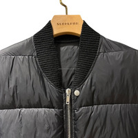 Gilet matelassé Y2K à fermeture éclair, style Rick, avec empiècements, col montant, sans manches, doublure en coton écologique respirante, pour l'hiver, style urbain