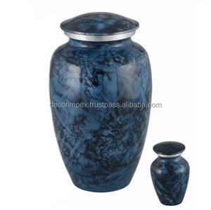 New Luxury Aluminium Metal Adult Cremation Urn or Ashes Urn With Free 2 Keepsake Urns and <b>Velvet</b> <b>Bag</b> Direct Factory Sale - Product Image 2