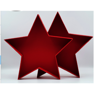 Caja de Regalo de Lujo Reciclable en Forma de Estrella con Tapa y Base en Relieve, Impresión Personalizada para Bodas, Fiestas, Empaque de Cosméticos para Regalos - Product Image 1