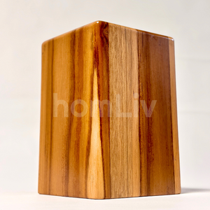 Support à ustensiles en bois de teck naturel et écologique OEM, durable, halal, personnalisé, boîte de rangement de cuisine, organisateur de spatules en bois - Product Image 3