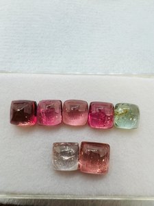 Gemas Zubeda, Turmalina Natural Multicolor, Corte Brillante, Cuentas Sueltas, Cambio de Color, Grado AA+, Excelente, para Anillo o Colgante - Product Image 4