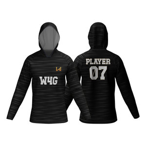 Maillot de basketball personnalisé à capuche imprimé par sublimation, respirant, anti-humidité, séchage rapide, 100 % polyester - Product Image 3