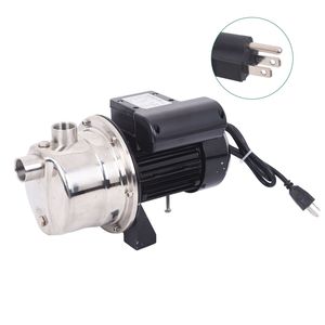 ปั๊มน้ำแบบเจ็ทสำหรับบ่อน้ำตื้น 3/4 แรงม้า 110V 60Hz ระยะส่งน้ำ 114 ฟุต ทำจากสแตนเลส สำหรับรดน้ำสนามหญ้าบ้านและระบายน้ำ - Product Image 1