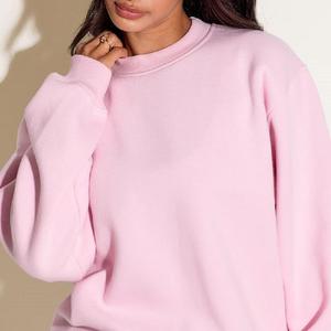 Custom Printed Top Black Women's Cotton Sweatshirt Women Loose and Leisure Classic Crew <b>Pullover</b> - Product Image 4