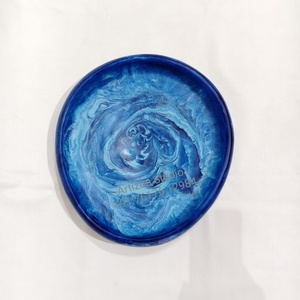 Platos de Resina Modernos de Lujo con Forma Irregular, Hechos a Mano, Pulidos, Duraderos y Personalizables, para Ensaladas, Pizza, Estilo Artístico, para Fiestas - Product Image 4