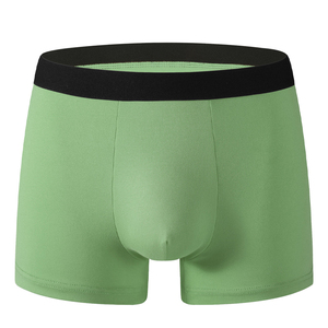 Calzoncillos tipo bóxer de algodón para hombre, ropa interior suave y transpirable, corte holgado, cintura elástica, ropa de dormir cómoda para el día a día, ropa informal para el hogar, ligera - Product Image 1
