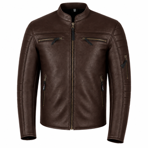 Chaqueta de Motocicleta de Cuero de Búfalo Personalizada para Hombre y Mujer, Estilo Biker, Transpirable, Diseño Personalizado OEM - Product Image 2