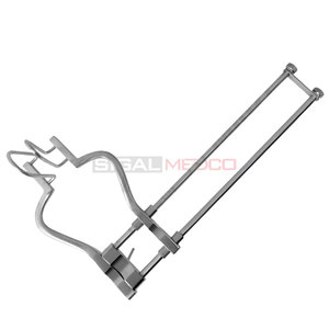เครื่องมือผ่าตัดกระดูกและข้อแบบโค้ง ยี่ห้อ Balfour รุ่น Retractor ขนาด 12 นิ้ว (30.5 ซม.) พร้อมใบมีดด้านข้างแบบ Fenestrated ความลึก 4 นิ้ว - Product Image 5