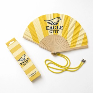 Éventail pliant artisanal personnalisé avec logo imprimé, emballage cadeau sur mesure, décoration de mariage, éventail en bois massif - Product Image 1