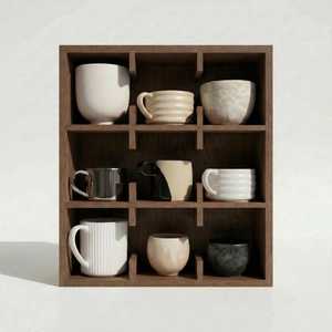 Wooden Mug Tree Cup <b>Rack</b> Holder Countertop Coffee Cup <b>Storage</b> Organizer Stand Bamboo Coffee Mug Holder Wooden Cup <b>Rack</b> Display - Product Image 4