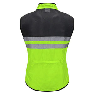 Men Reflective Breathable Windproof Cycling Vest Night Safety <b>Lightweight</b> Bike <b>Gilet</b> for Outdoor Sports - Product Image 2
