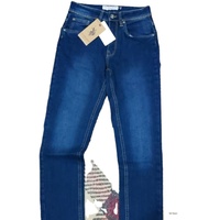 Jeans de Mezclilla Tejida Lavada Personalizados de Msn para Hombre, Corte Regular, Pierna Recta, Estilo Casual, Tendencia Urbana, Retro, Diseño Sólido, para Fiestas, Invierno y Otoño