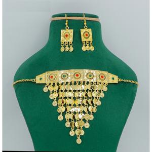 Martasha designer islamique ramadan spécial plaqué or EAU bijoux spécial dubai collier boucle d'oreille ensemble Hilal Khannaki Jeddah - Product Image 6