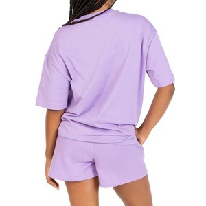 Conjunto de ropa deportiva de dos piezas, conjunto de entrenamiento, camiseta de manga corta y pantalones cortos, ropa de fitness cómoda, transpirable y elástica para hacer ejercicio - Product Image 6