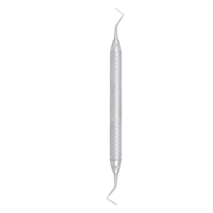 Hacha dental de 0.6MM y 0.5MM, instrumento excavador restaurador de acero inoxidable, herramienta quirúrgica de doble extremo con agarre ergonómico manual - Product Image 1